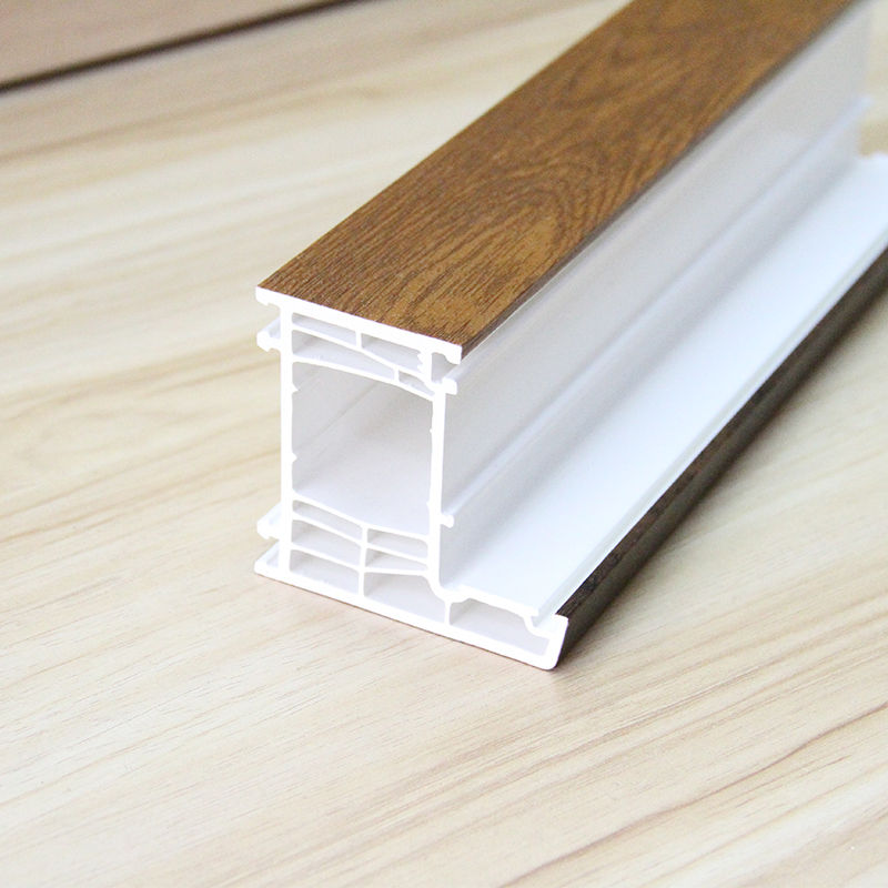 Holzfarbe PVC-Profile Golden Oak Laminated Foil UPVC-Fensterprofile Kunststofffenster und -tür