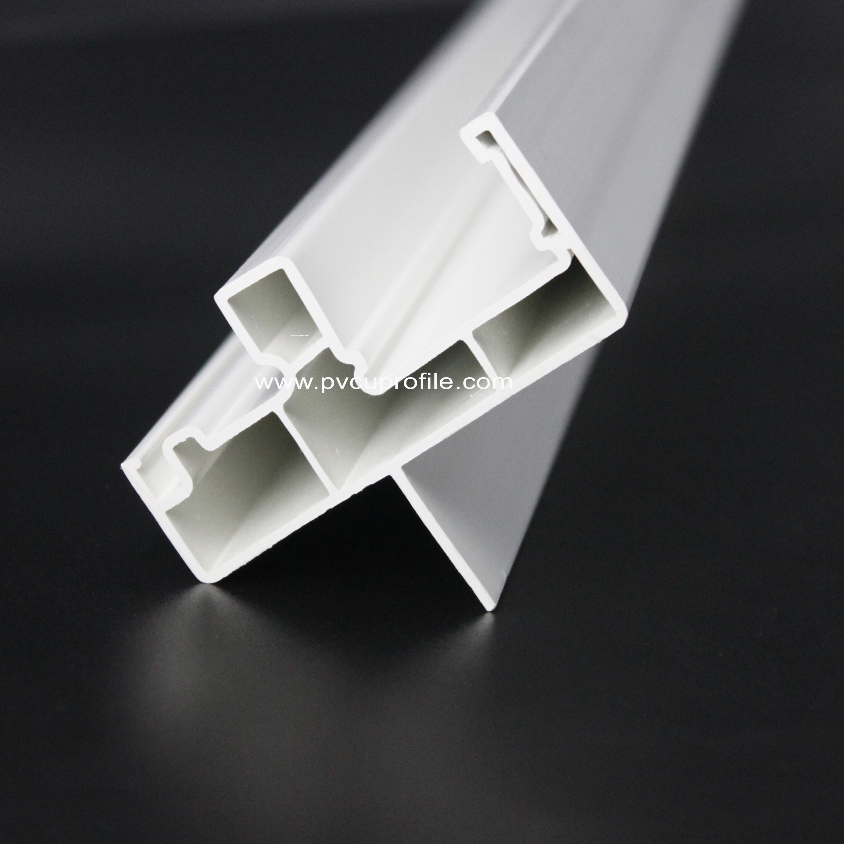 Hung Commercial American Style vertikales PVC -Profil Windows UPVC Rezeption Glas dreier PVC 3 -Tracks Schiebernfenster
