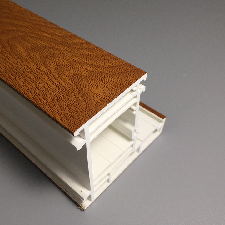 Holzmaserung imitiert laminierte UPVC-Profile