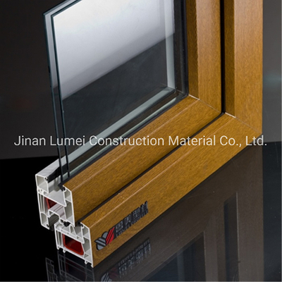 Holz-laminiertes UPVC-PVC-Profil für UPVC-PVC-Fenstertür mit UV-Beständigkeit